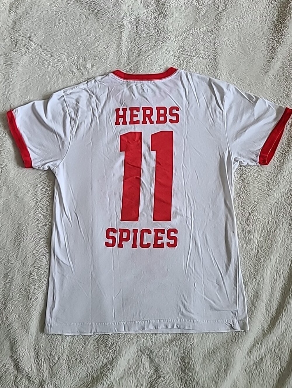KFC "It's Finger Lickin' Good" Ringer Tee - White & Red Medium - Picture 2 of 6